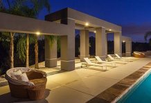 Rancho Farms Estates Residence Designed by Jorge Engel Set for October Auction Sale ventanas_poolpatio-eve_slider